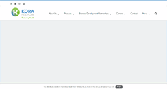 Desktop Screenshot of korahealthcare.com